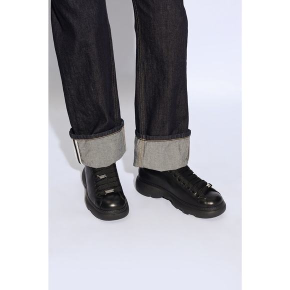 NIB BURBERRY RANGER BLACK LEATHER LACE UP HIKING BOOTS US 12.5 45.5 ITALY $990 - Picture 6 of 14